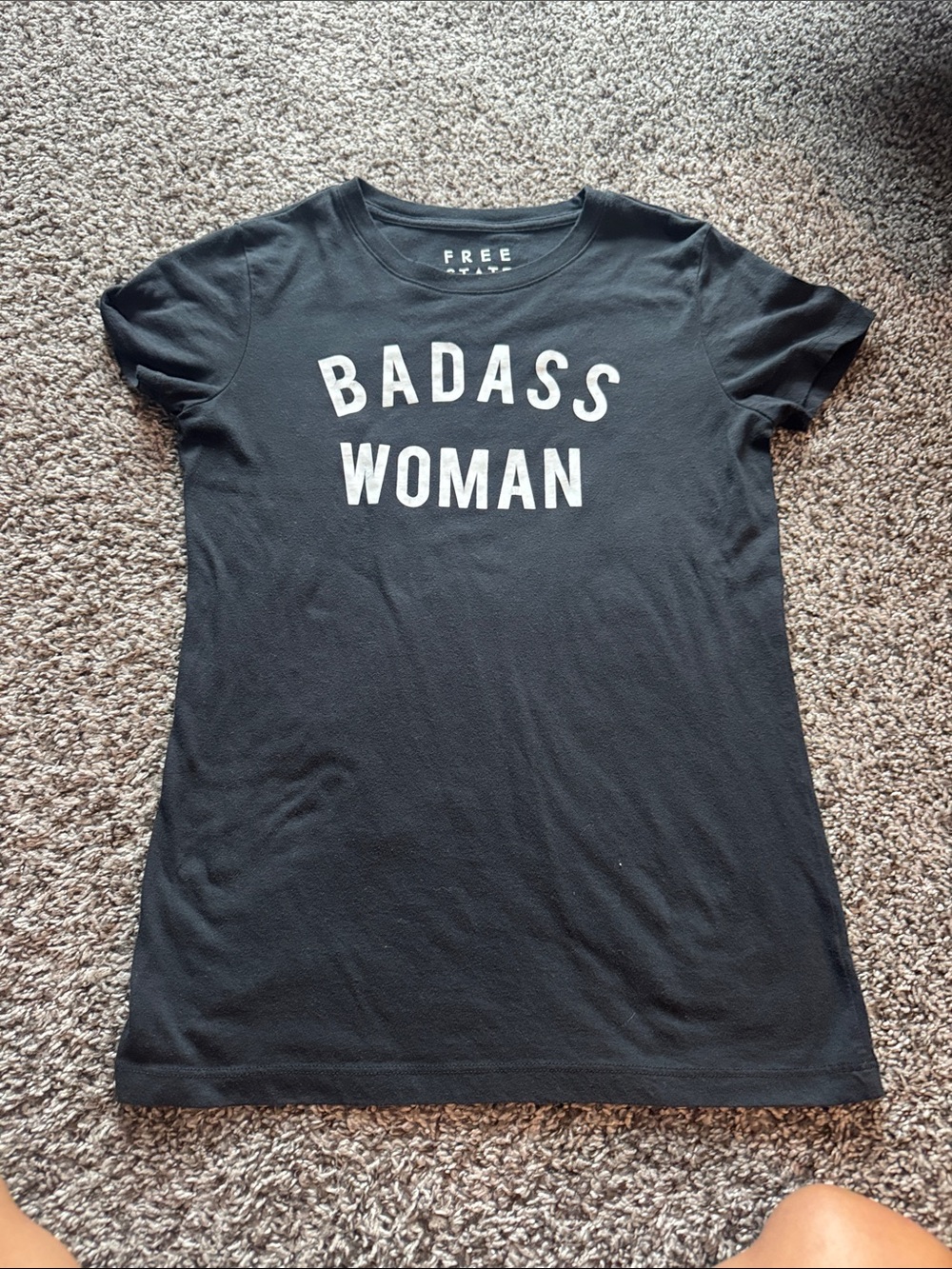 Free State Black 'Badass Woman' Graphic Tee